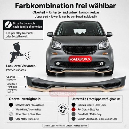 Frontlippe tlg für smart - frontlippe,