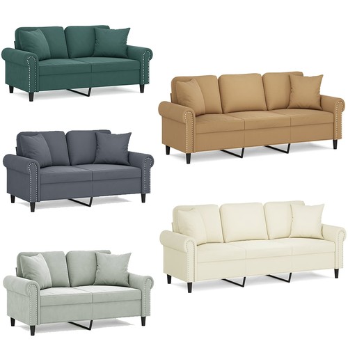 Sitzer sofa mit zierkissen - mit,
