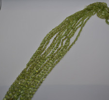 Peridot Oval Edelstein Strang