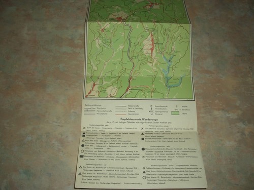 Ddr landkarte wanderkarte - ddr,