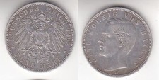 5 Mark Silbermünze Bayern König Otto 1902 Jäger 46  (115073)