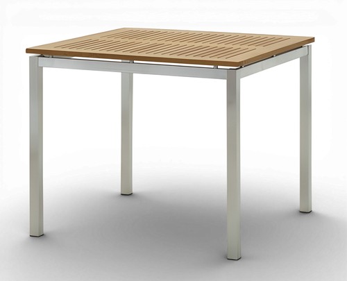 Edelstahl teak gartentisch - teak,