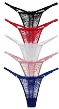 5er-Set Damen String Slips