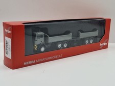 Herpa 316255 MAN TGS NN Baukipper Hängerzug  grau gelb 1:87 H0 NEU OVP