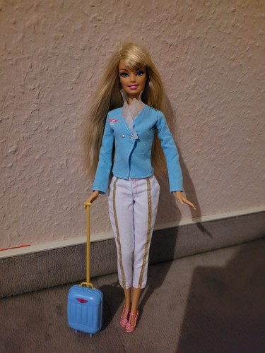 Barbie flugbegleiterin mit - barbie,