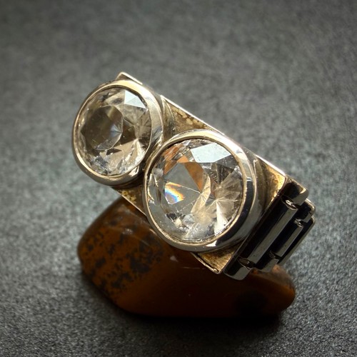 Art deco designer ring - art,