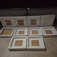 10 x 3 D Bilderrahmen, Ikea, Nanu Nana, Ribba, Weiß 23x23 cm