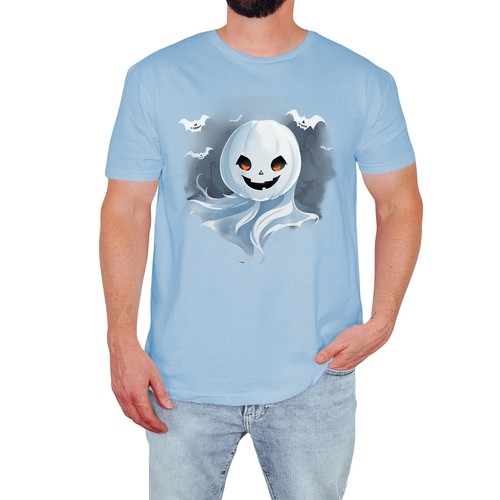 Spooky ghost pumpkin - ghost,