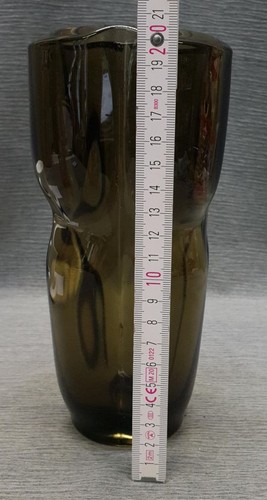 Pressglas vase rauchglas - pressglas,