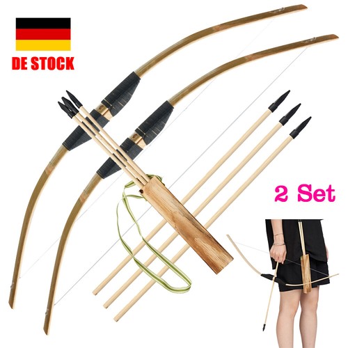 2set bogenschießen holzbogen - bogenschießen,