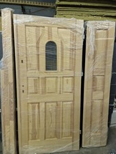 Doppeltür Einbautür Gartenholztür mit Zarge 140x200cm, Flügel 93,5 plus 41,5 cm