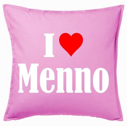 Love menno kissenbezug pink - love,