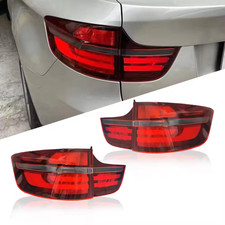 Paar Für BMW X6 E71 2008-2014 Rote LED Rückleuchten Bremsleuchten Heckleuchten