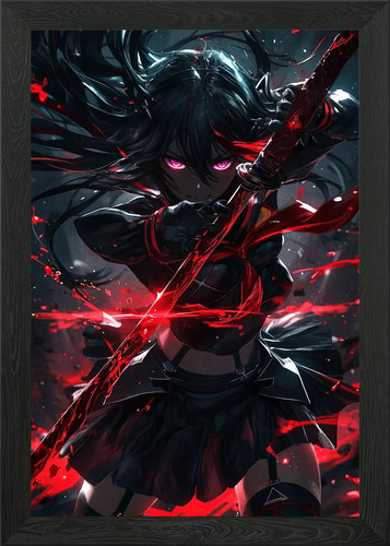 Anime mädchen mit schwert - mädchen,