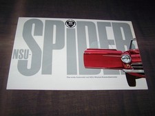 TOPRARITÄT Herrlicher Prospekt NSU Wankel Spider von 1964 !!!