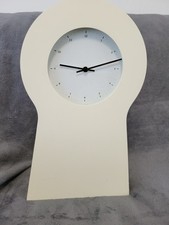 Ikea Uhr weiß Metall