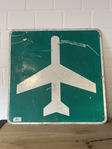 Airport ahead vintage - ahead,
