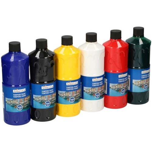 12x 500ml tempera farbe - tempera,