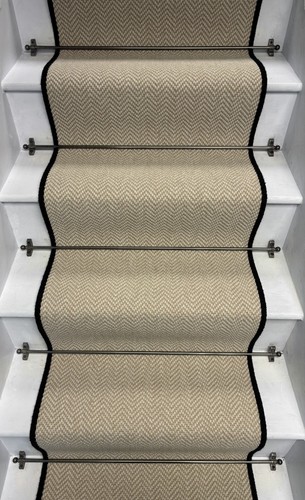 Fischgrätmuster kreide beige - fischgrätmuster,