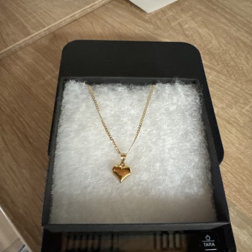 Goldkette mit herzanhänger - goldkette,