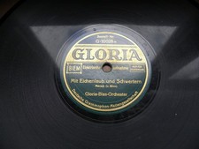 0442/ MIT EICHENLAUB UND SCHWERTERN-Marsch-Einzug der ...-WWII-78rpm Schellack