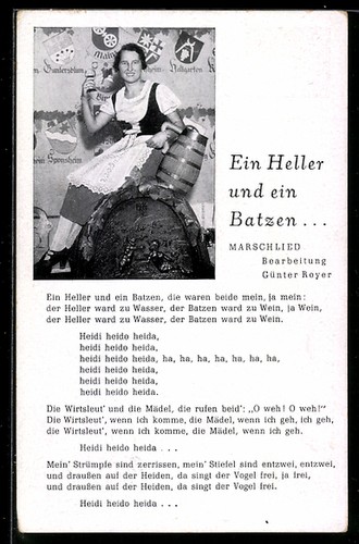Marschlied ein heller und - ein,