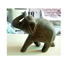 Holz Elefant Messing Tailliert