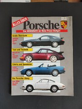 Prospekt "Alles über Porsche" eine Monografie der Motor - Presse Stuttgart 1990