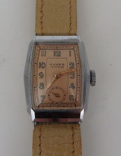 Armbanduhr Anker / Rodi & Wienenberger Stahl/Nickel ab 1938 - TOPZUSTAND (98626)