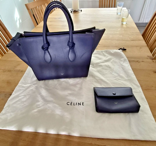 Céline tie knot tote - knot, navy