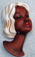 Wandkopf Keramik Maske : Junge