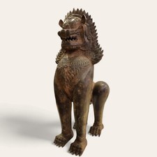 "Bronze Wächter Löwe Statue