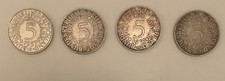 5 DM Silberadler (Heiermann) 1957,  DFGJ