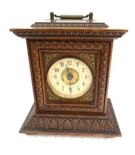 antike Tischuhr ,Kaminuhr, und Wecker, um 1900, Junghans, Spieluhr