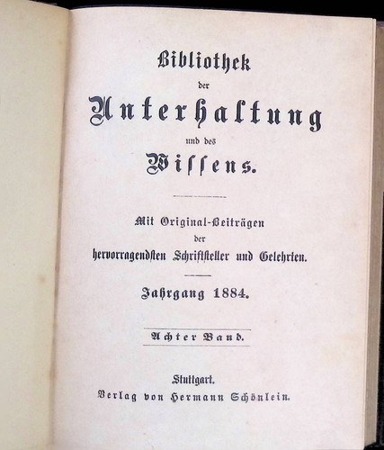 Bibliothek der unterhaltung - der,