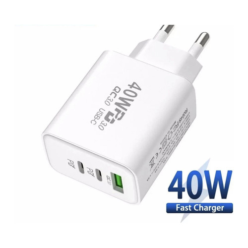 Way fast charger 40w power - 3-way,