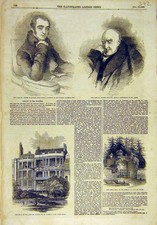 Original alter antiker Druck