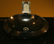 Naturstein Waschtisch Aufsatz Waschbecken schwarz Granit Star Galaxy