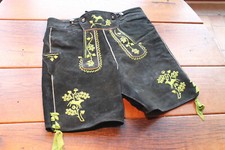 Schöne alte bestickte bayrische Lederhose 'Bergfreund' - eine H 50!