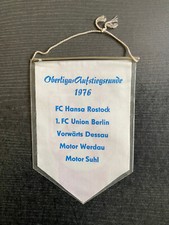 Wimpel Oberliga-AR 1976 Hansa Rostock, Union Berlin, Motor Suhl, Vorwärts Dessau