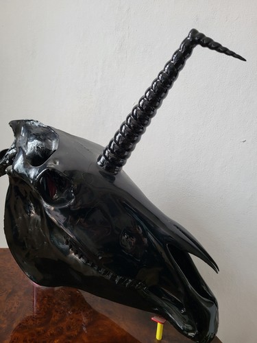 Kunst skulptur pferdekopf - kunst, in