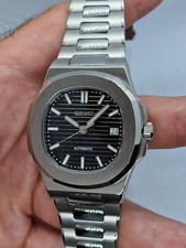 Seikmod Nauti-Stil Automatik Uhr – Schwarzes Zifferblatt, Saphirglas, Edelstahl