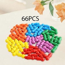 66 Stück mehrfarbige