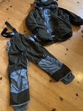 Finkid Schneeanzug 2-teilig, Größe 110/120, blau-oliv