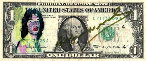 Warhol 1 dollarnote - a.,