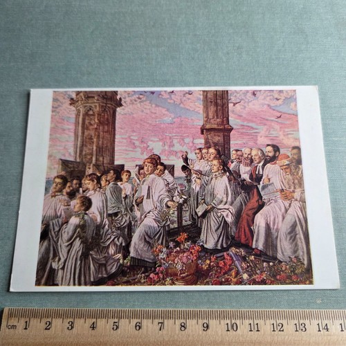 Vintage postkarte der - vintage,