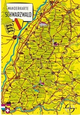 Schwarzwald AK Wanderkarte ngl C0124