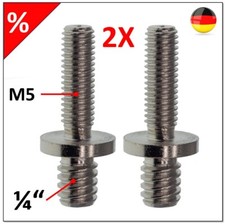 2 X Adapterschraube 1/4" auf
