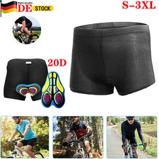 20D Gel Fahrradhose Herren Damen Sitzpolster Radhose Radlerhose Unterhose Pants