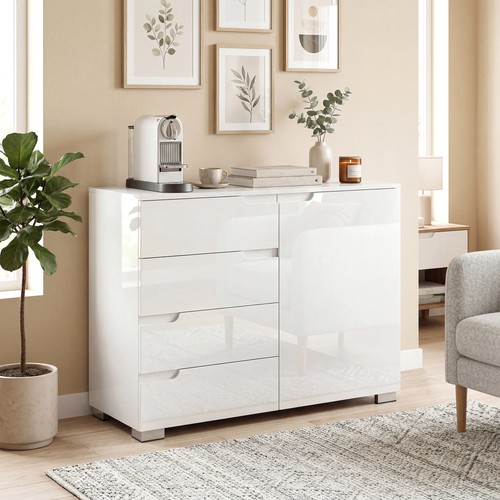 Homcom kommode mit - kommode,